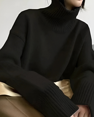 Women's Oversized Cozy Turtleneck Sweater
