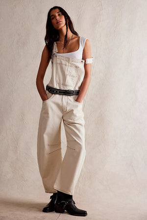 Women's Relaxed Vintage Denim Overalls