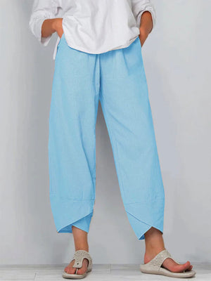 Breathable Summer Cropped Pants for Women