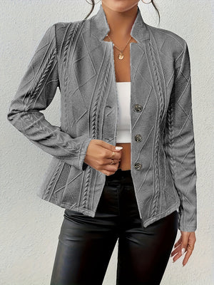 Women’s Tailored Button Front Blazer Jacket