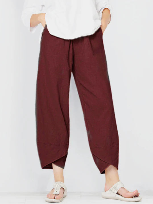 Breathable Summer Cropped Pants for Women