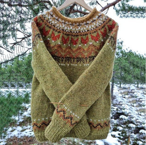 Women's Nordic Fair Isle Knit Sweater