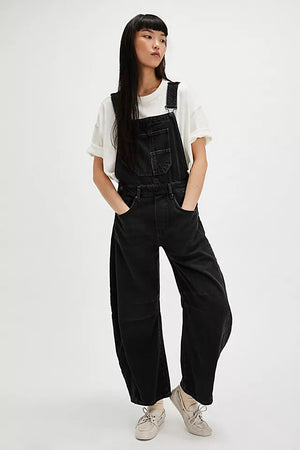 Women's Relaxed Vintage Denim Overalls