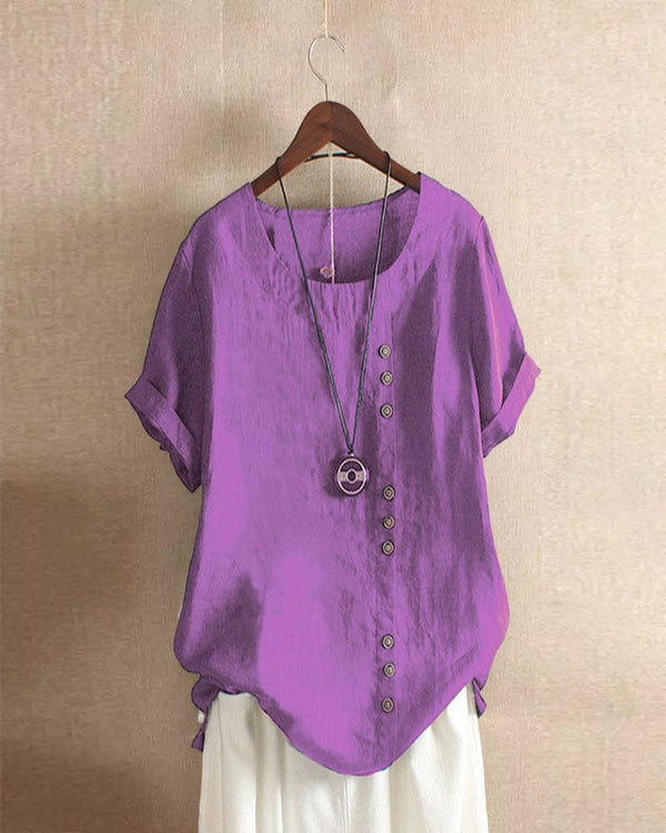 Stylish Women's Short Sleeve Blouse