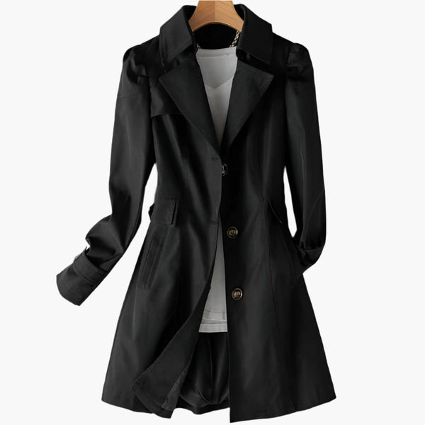 Women’s Tailored Longline Blazer Coat with Structured Fit
