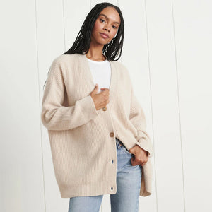Luxurious Oversized Cashmere Cardigan