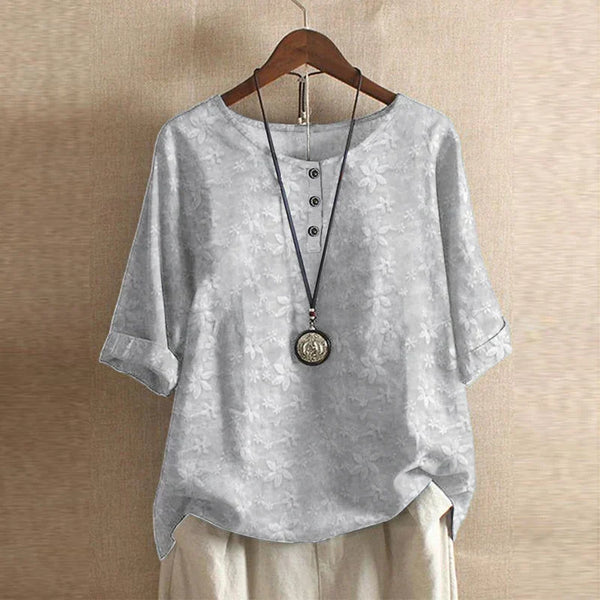 Women’s Vintage Floral Loose Fit  Boho Blouse