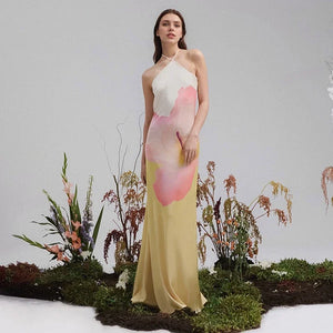 Chic Floral One-Shoulder Maxi Dress