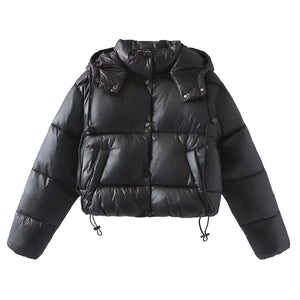 Waterproof Women’s Puffer Jacket Hooded