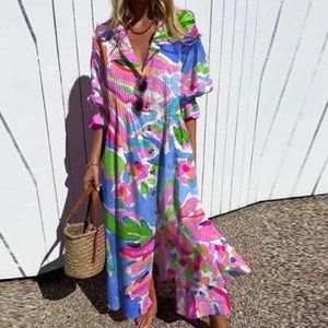 Women’s Floral Print Boho Maxi Dress