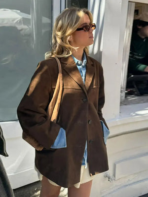 Oversized Women's Blazer Jacket Casual