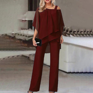 Chic Cold Shoulder Jumpsuit Stylish Design