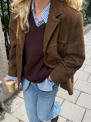 Oversized Women's Blazer Jacket Casual