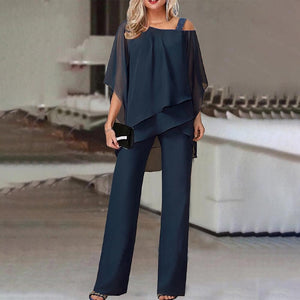 Chic Cold Shoulder Jumpsuit Stylish Design