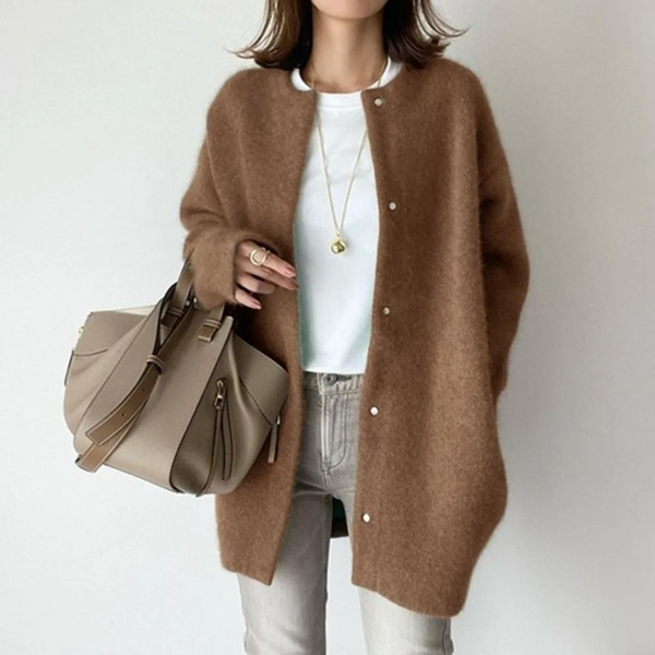 Comfortable Long Cardigan Relaxed-Fit