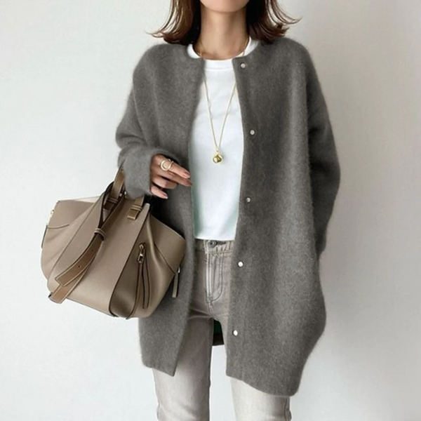 Comfortable Long Cardigan Relaxed-Fit