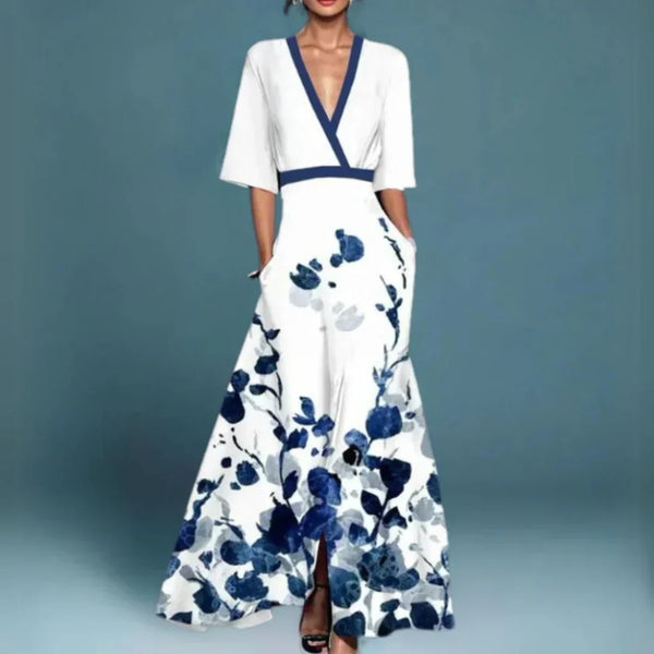 Women's Floral Embroidered Maxi Dress