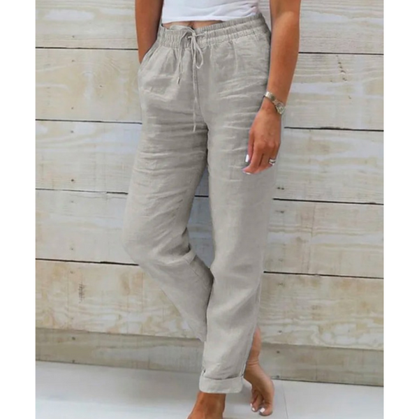 Comfortable Cropped Pants for Women with Adjustable Drawstring