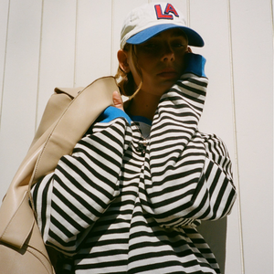 Cozy Oversized Striped Sweater for Women