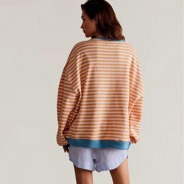 Cozy Oversized Striped Sweater for Women