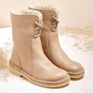 Botas de invierno para mujer con piel sintética hasta el tobillo