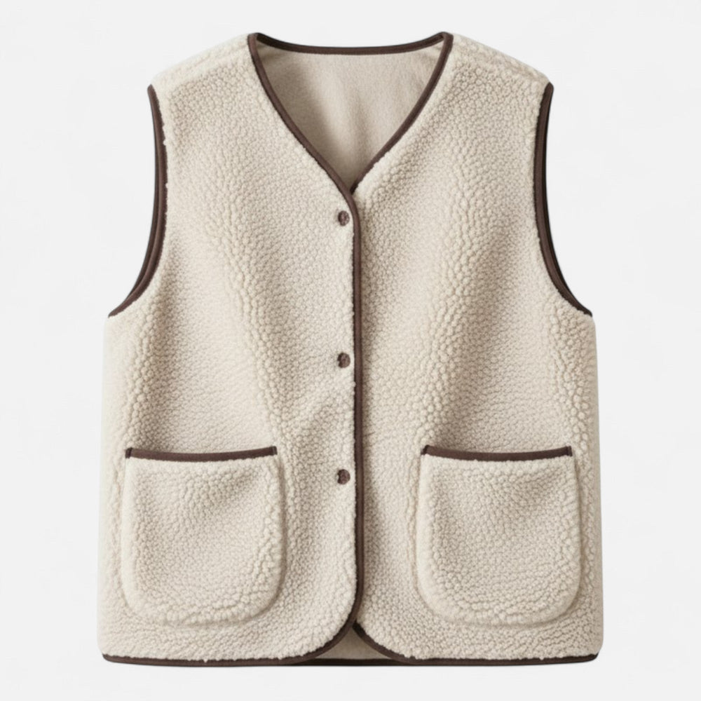 Luxurious Women’s Cashmere-Blend Plush Vest