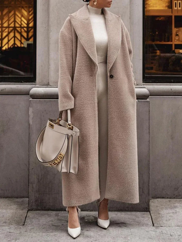 Oversized Long Women's Coat Elegant