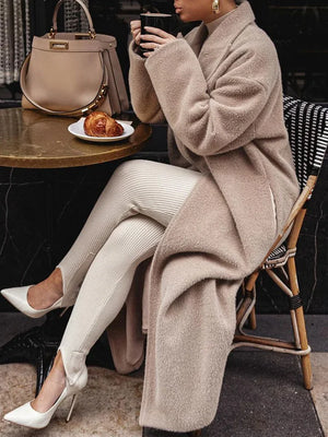 Oversized Long Women's Coat Elegant