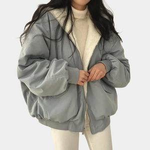 Women’s Oversized Hooded Jacket Cozy Winter Outerwear