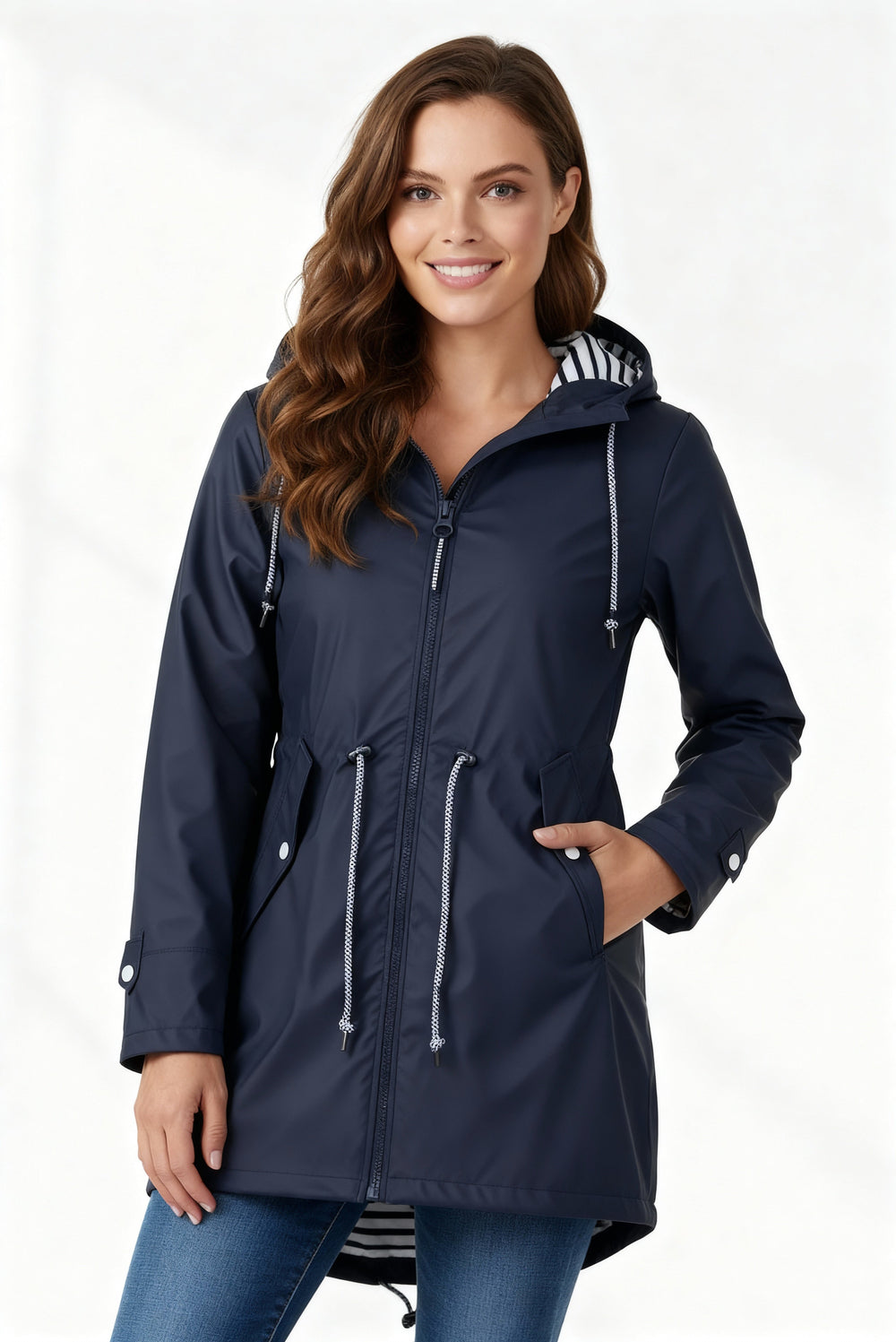 Women's Waterproof Hooded Parka Coat