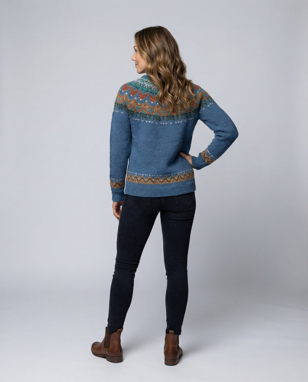 Women's Nordic Fair Isle Knit Sweater
