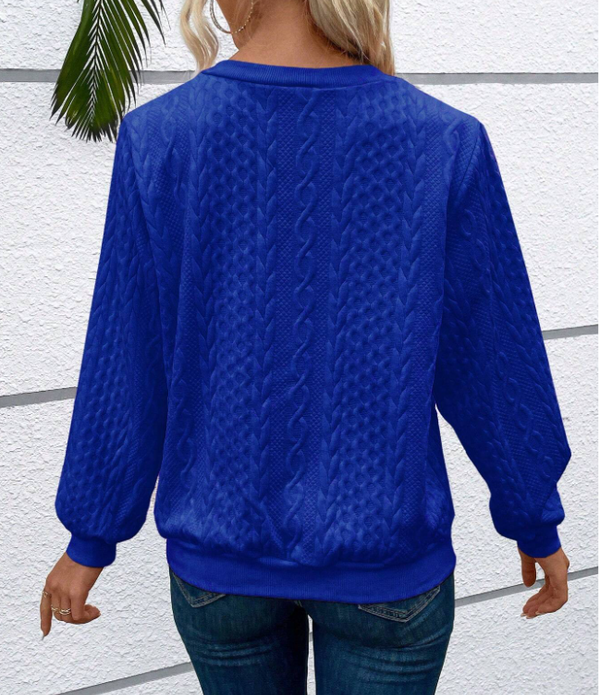 Women’s Cable Knit Quarter-Zip Pullover