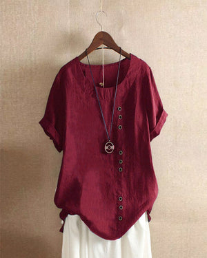 Stylish Women's Short Sleeve Blouse