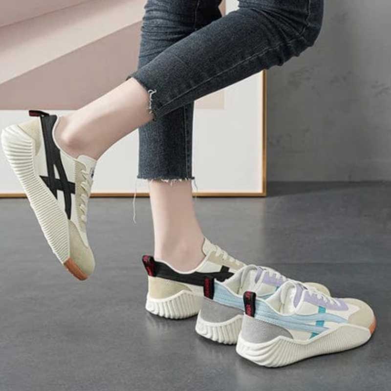 Comfortable Lace-Up Sneakers for Women – Casual Wear