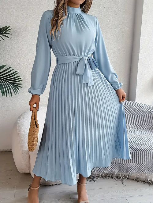 Stylish Midi Dress for Women with Adjustable Belt