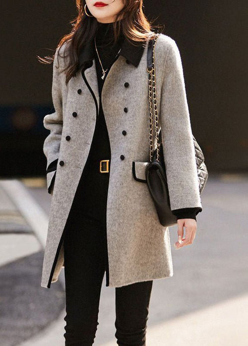Women's Classic Double-Breasted Elegant Coat