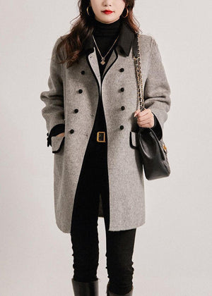 Women's Classic Double-Breasted Elegant Coat