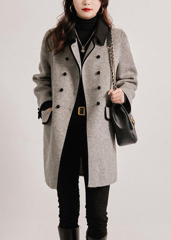 Women's Classic Double-Breasted Elegant Coat