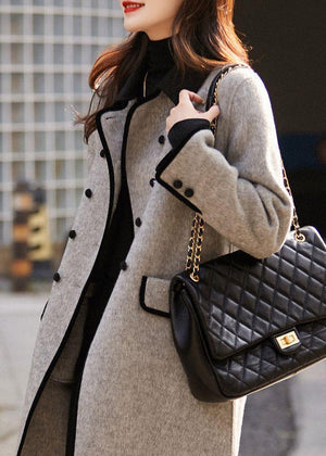 Women's Classic Double-Breasted Elegant Coat