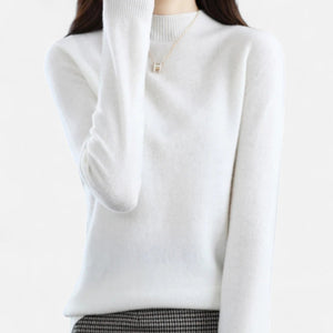 Women’s Soft Knit Mock Neck Sweater Long Sleeve