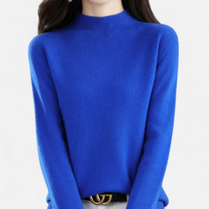 Women’s Soft Knit Mock Neck Sweater Long Sleeve