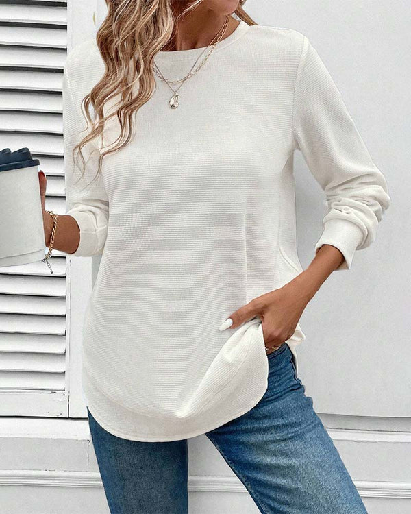 Women's Relaxed Long Sleeve Tunic Top