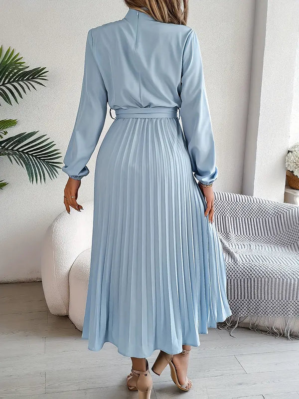 Stylish Midi Dress for Women with Adjustable Belt