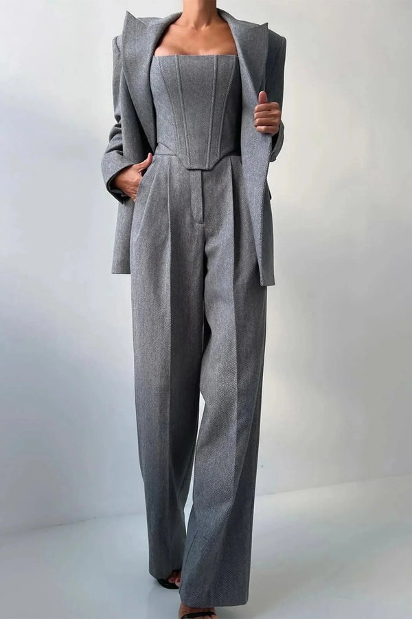 Women’s Elegant Three Piece Blazer Set