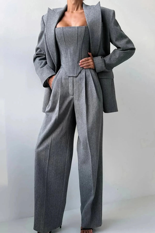 Women’s Elegant Three Piece Blazer Set