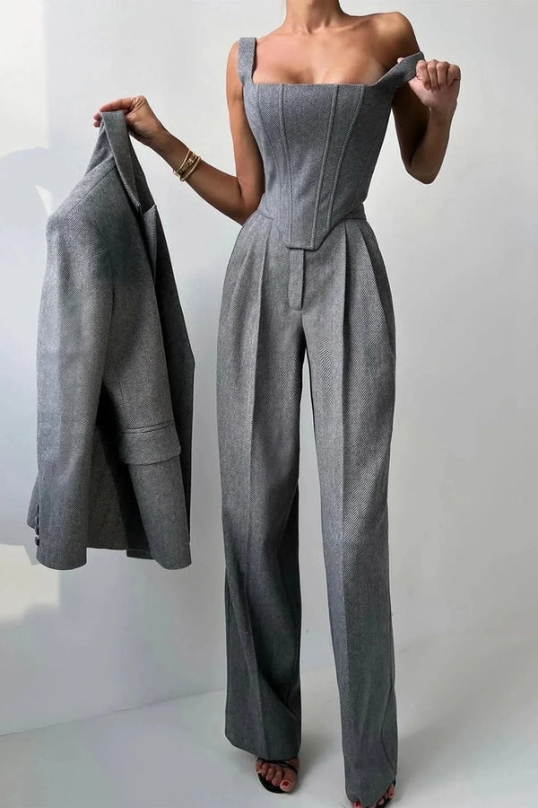 Women’s Elegant Three Piece Blazer Set