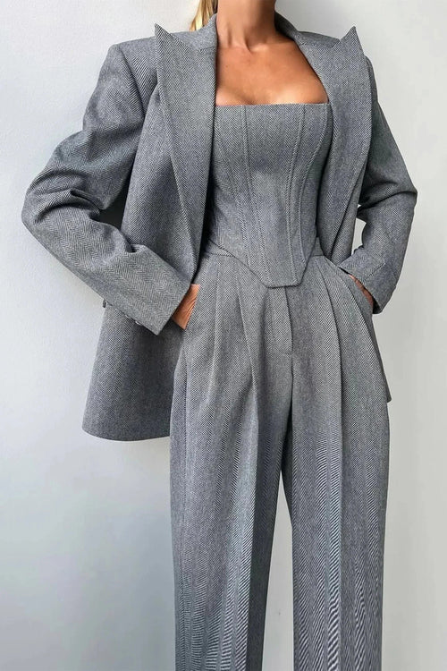 Women’s Elegant Three Piece Blazer Set