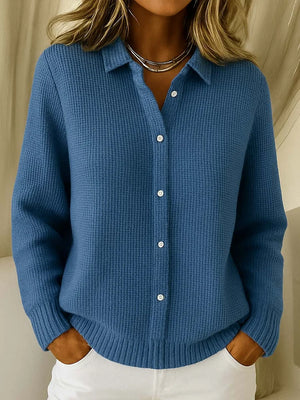 Women’s Relaxed Fit Knit Button-Up Cardigan