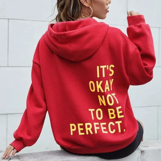 Women’s “It’s Okay Not To Be Perfect” Oversized Hoodie