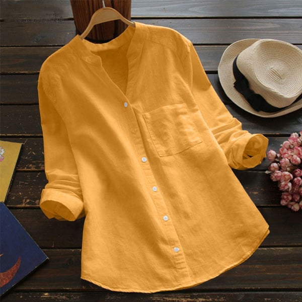 Women’s Relaxed Button-Up Long Sleeve Shirt